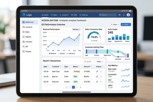 定制化业务管理系统 (ERP/CRM/OA)